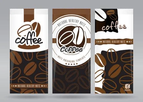Coffee packaging set Stock Illustration