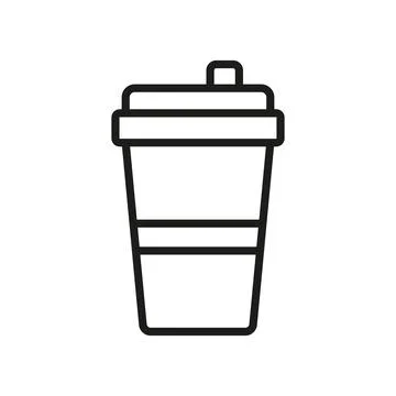 Coffee paper cup icon vector design templates simple and modern Stock Illustration