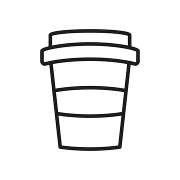 Coffee paper cup icon vector design templates simple and modern イラスト素材
