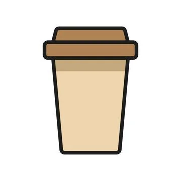 Coffee paper cup icon vector design templates simple and modern Stock Illustration