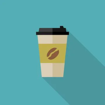 Coffee paper cup Stock Illustration