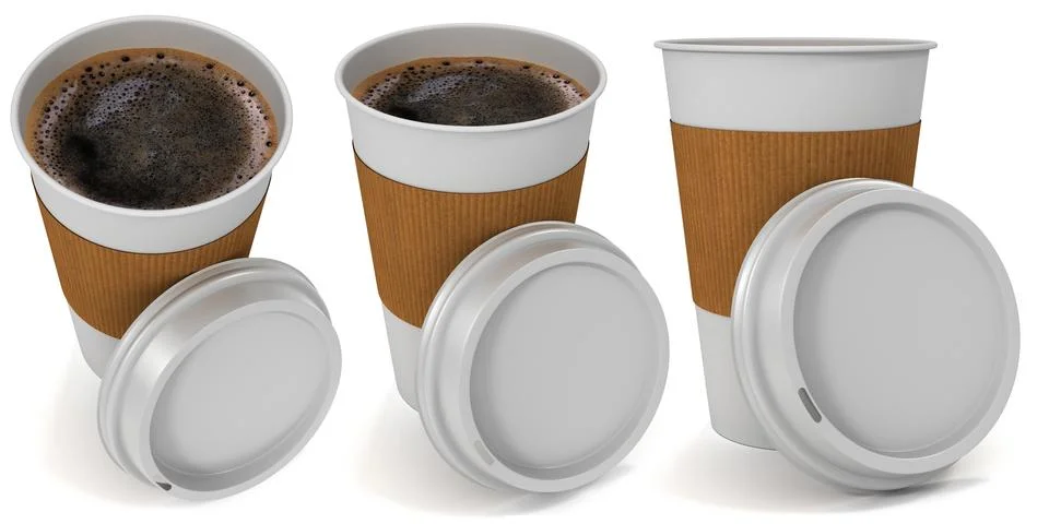 Coffee paper cup Stock Illustration