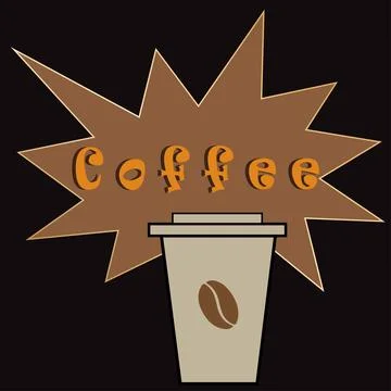 Coffee paper cup Stock Illustration
