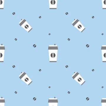 Coffee Paper Cup Pattern Stock Illustration