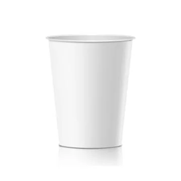 Coffee Paper Cup Vector. Empty Clean Paper Or Plastic Container For Drink Stock Illustration