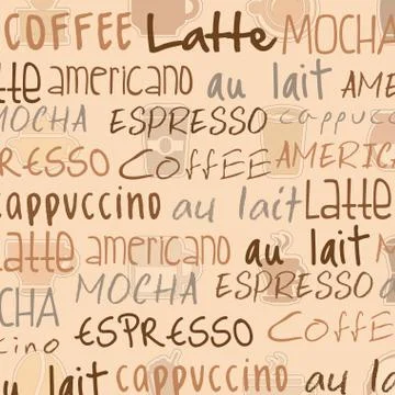 Coffee pattern over pink background vector illustration イラスト素材