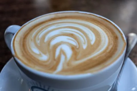 Coffee with a pattern Stock Photos