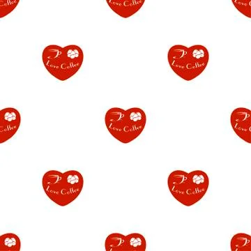 Coffee pattern, seamless pattern design for coffee shop Stock Illustration