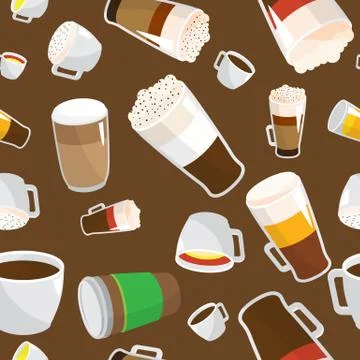 Coffee pattern vector illustration Stock Illustration