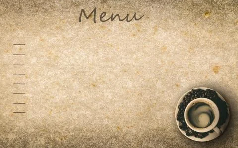 Coffee peper menu Stock Photos