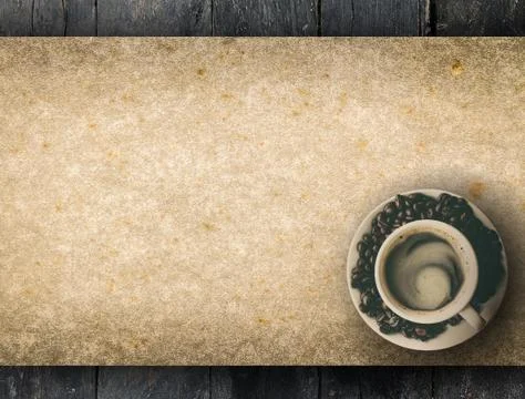 Coffee peper menu Stock Photos