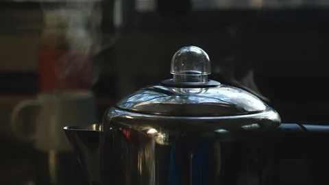 Coffee Percolating in the early morning Stock Footage 119993568