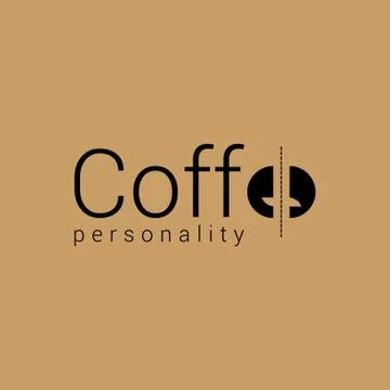COFFEE PERSONALITY Illustrazione stock