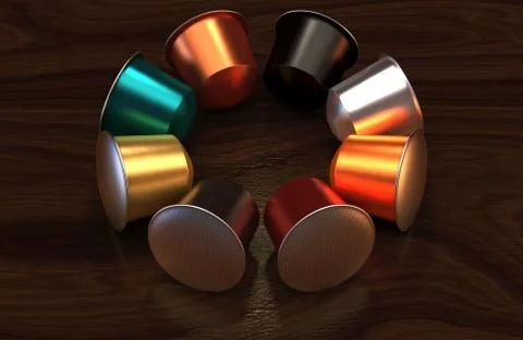 Coffee Pod Capsules Stock Illustration