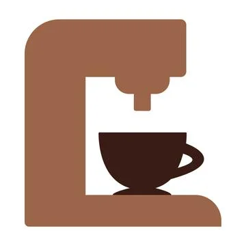 Coffee pod machine and a cup Stockillustratie
