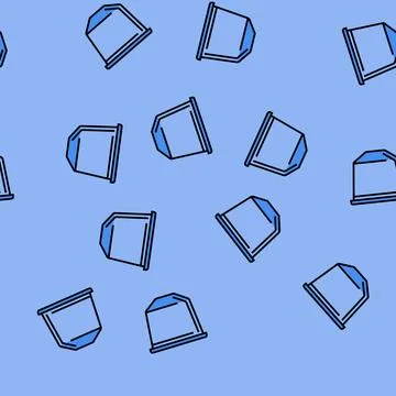 Coffee pod plastic package vector seamless pattern 스톡 일러스트