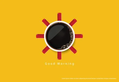 Coffee Poster Advertisement Flayers Vector Illustration Stock Illustration