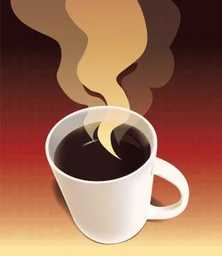 Coffee Poster Illustrazione stock