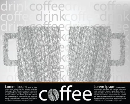 Coffee poster Stock Illustration
