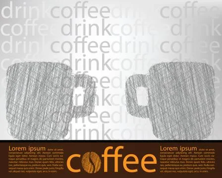 Coffee poster Stock Illustration