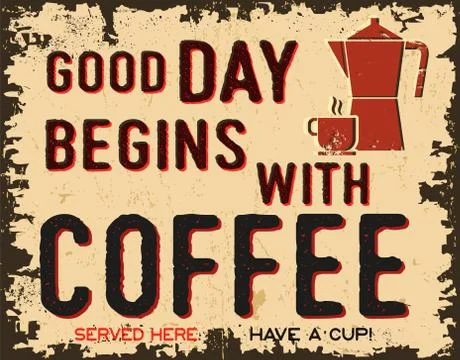 Coffee poster  Illustrazione stock