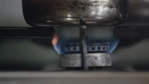 Coffee pot and flames Stock Footage 170071162