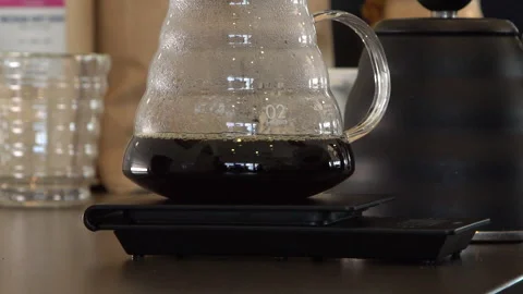 Coffee Pot Brewing Stock Footage 223542403