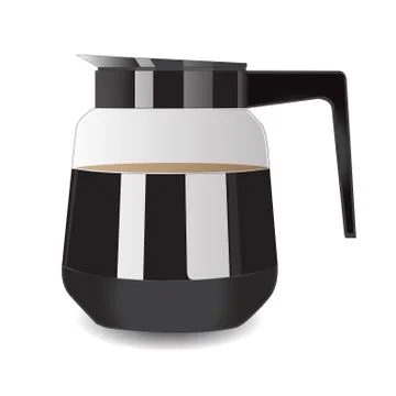 Coffee Pot for espresso. Vector Illustration Stock Illustration