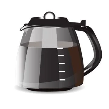 Coffee Pot for espresso. Vector illustration Stock Illustration