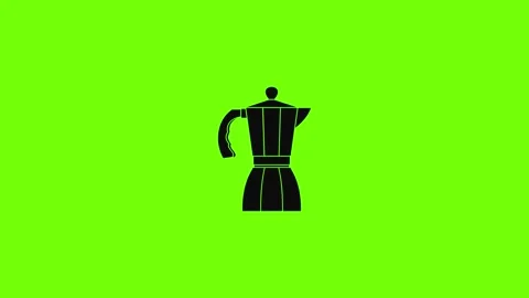 Coffee pot icon animation Stock Footage 158333540