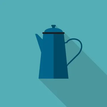 Coffee pot icon Stock Illustration