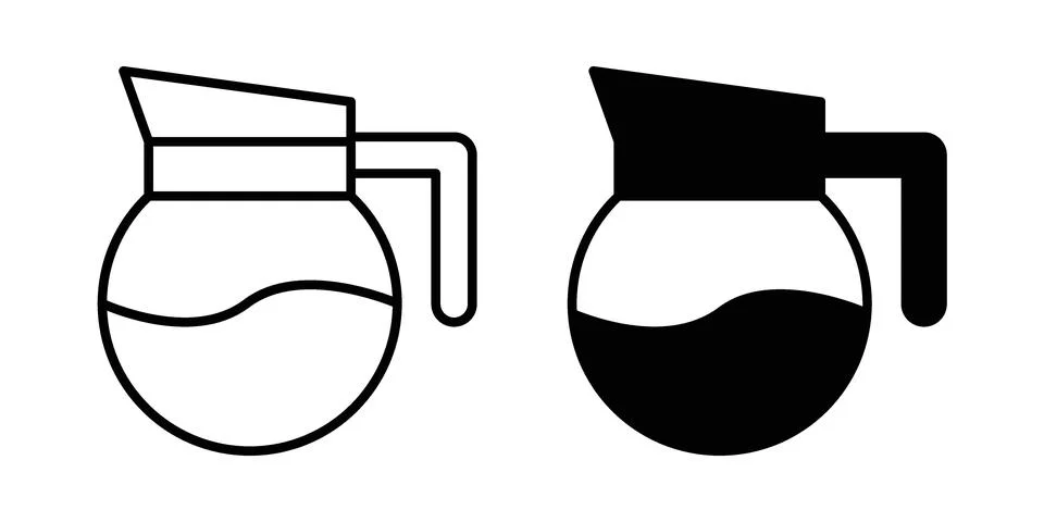 Coffee pot icon vector design. EPS10 Stock Illustration