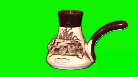 Coffee pot rotating 1 Stock Footage 43187653