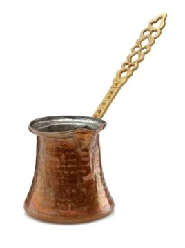 Coffee pot on white background Stock Photos