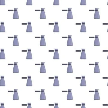 Coffee pots cezve seamless repeating pattern background Stock Illustration