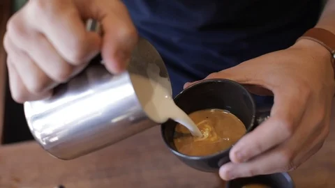 Coffee Pour 100fps Stock Footage 92057674