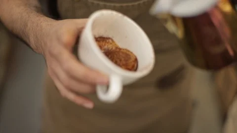 Coffee Pour 100fps Stock Footage 92058411