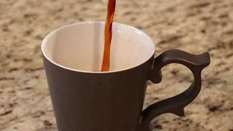 Coffee Pour Slow Motion - 20 sec Stock Footage 131475811