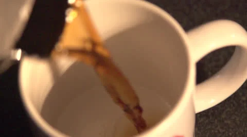 Coffee Pour Slow Motion Vídeos de archivo 25443948