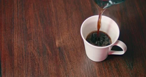Coffee-Pouring-1 Stock Footage