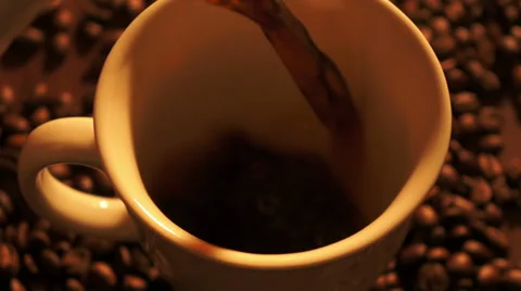 Coffee Pouring Close 00006 Stock-Footage 27456836
