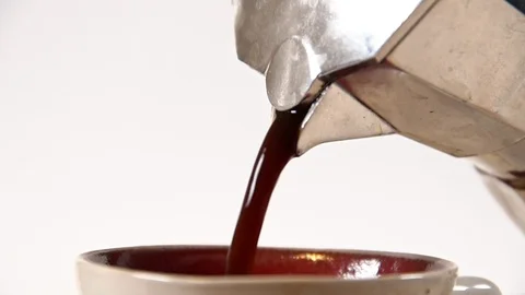 Coffee Pouring Close=up Stock Footage 123919999