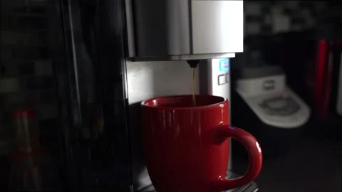Coffee pouring in the cup Stock Footage 136454501