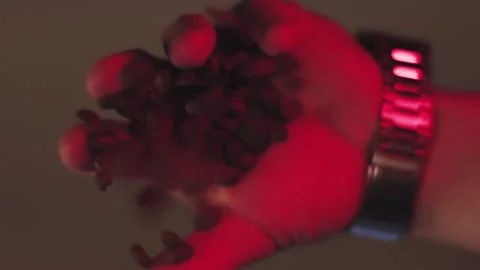 Coffee is pouring down on camera. Stock Footage 138497960