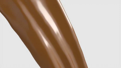 Coffee pouring isolated on alpha background Stock Footage 237591618