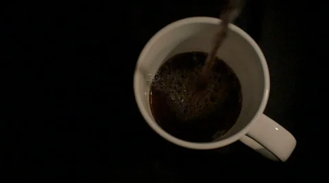 Coffee pouring into mug Stock Footage 61724426