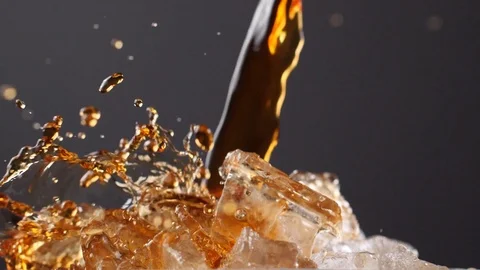 Coffee pouring over ice 2 Video stock 99247797
