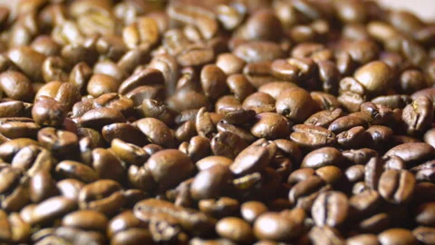 Coffee pours from above Stock Footage 165154084