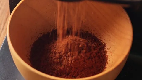 Coffee powder in the cup. Stock Footage 322717410