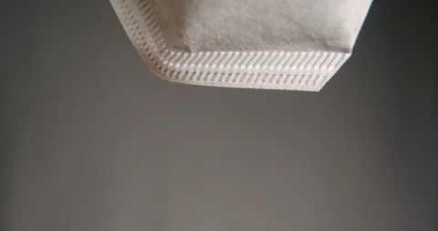 Coffee powder pouring in filter 4k Stock-Footage 127403894